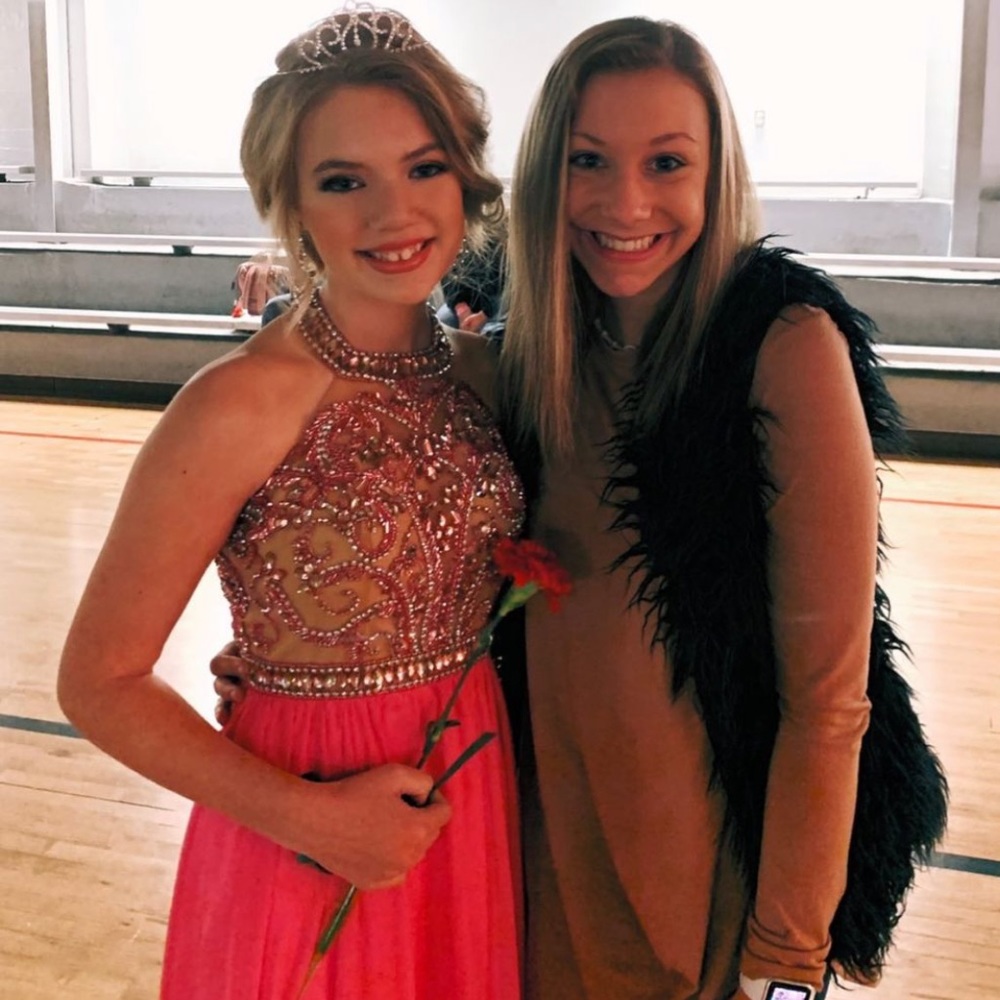 Pink pageant/prom dress
